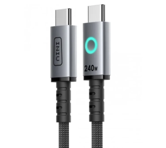 Kabel INIU Leopard USB-C do USB-C 240W 2m Szary