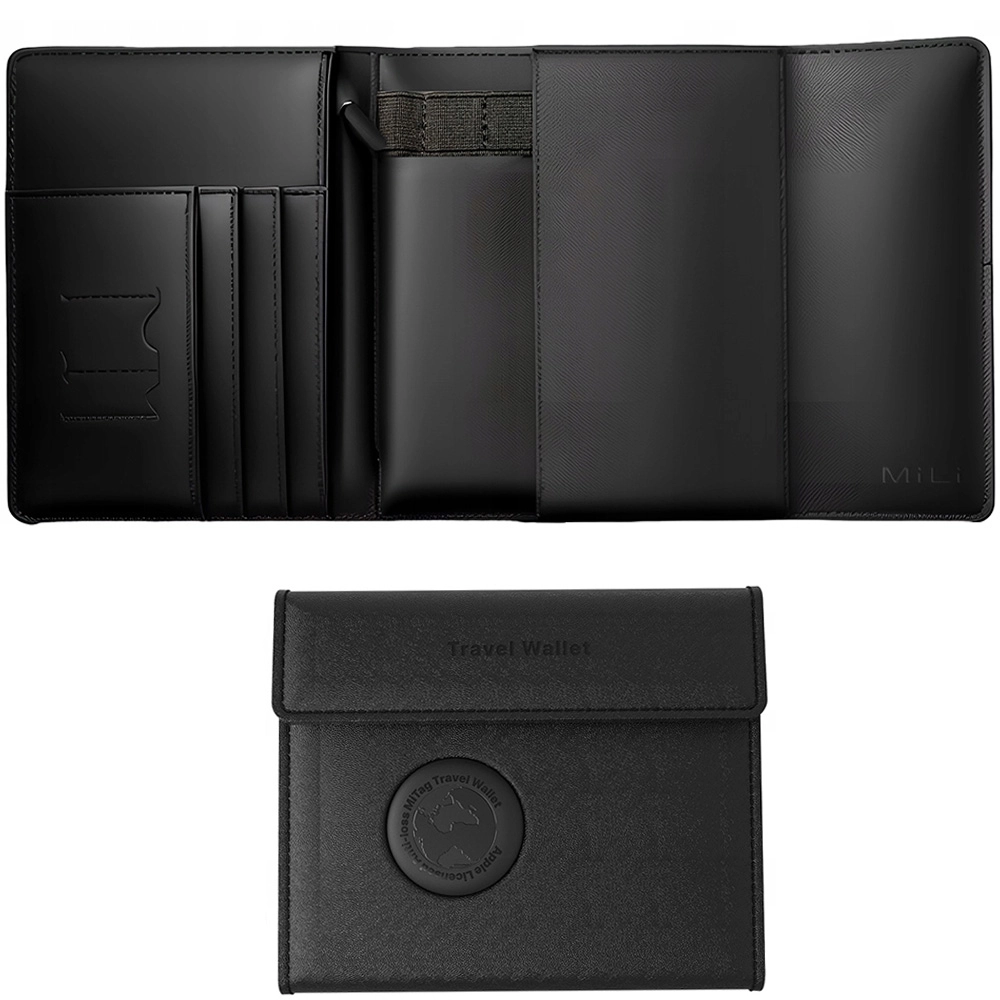 Lokalizator MiLi portfel MiTag iOS Czarny