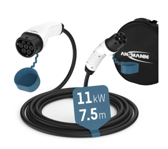 Kabel zasilający ANSMANN 1900-0118 Type 2 11kW 7,5m