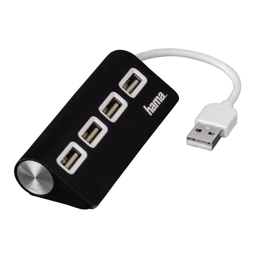 Hama 12177 4 x USB 2.0 (czarny)
