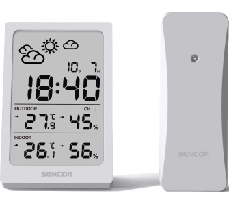 Stacja pogody Sencor SWS2300W 1 bezprzewodowy czujnik w zestawie