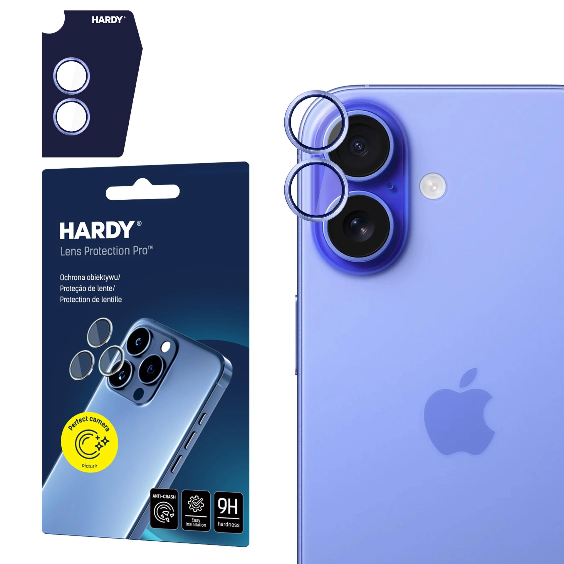 Szkło hartowane 3mk HARDY Lens Protection Pro do Apple iPhone 17