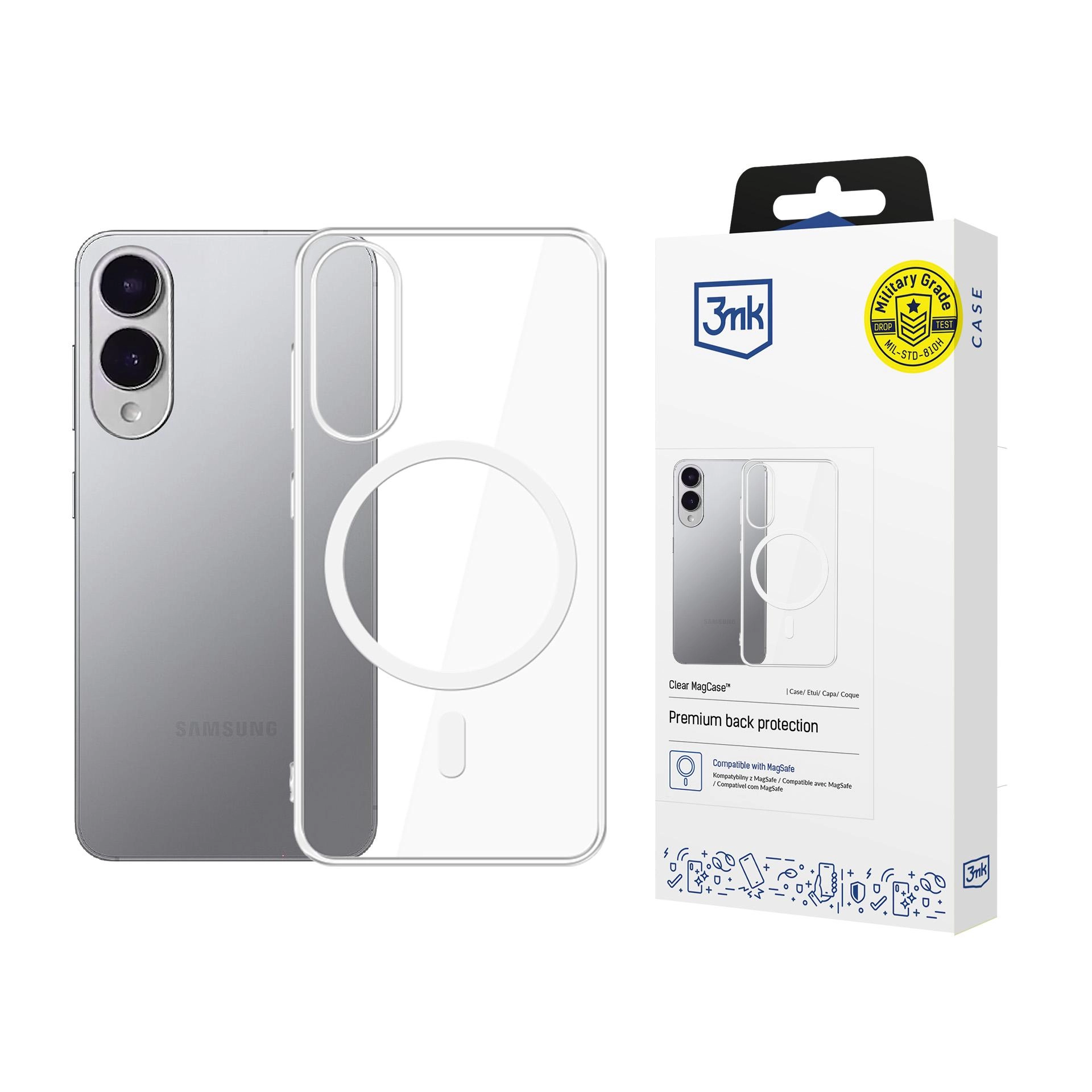 Etui 3mk Clear MagCase do Samsung Galaxy S25 Edge