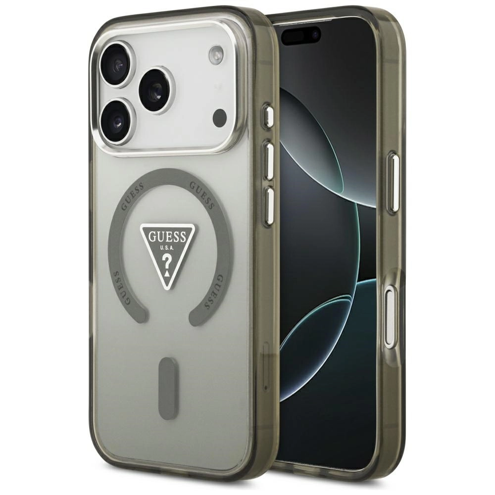 Guess IML Gradient Triangle Logo MagSafe do iPhone 17 Pro Max khaki