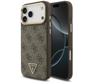 Guess 4G Triangle Logo MagSafe do iPhone 17 Pro Max brązowy złoty