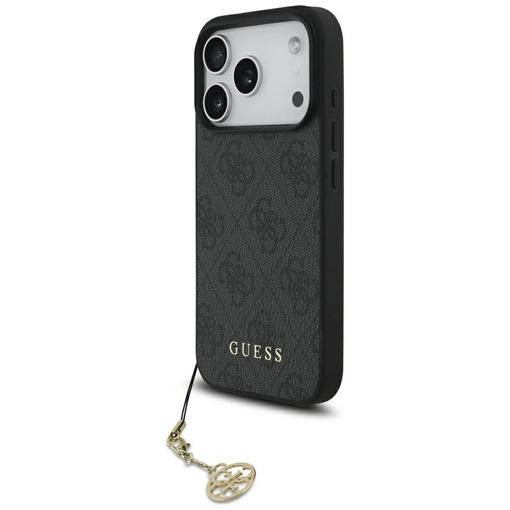 Etui Guess 4G Charms Collection MagSafe do iPhone 17 Pro Czarny