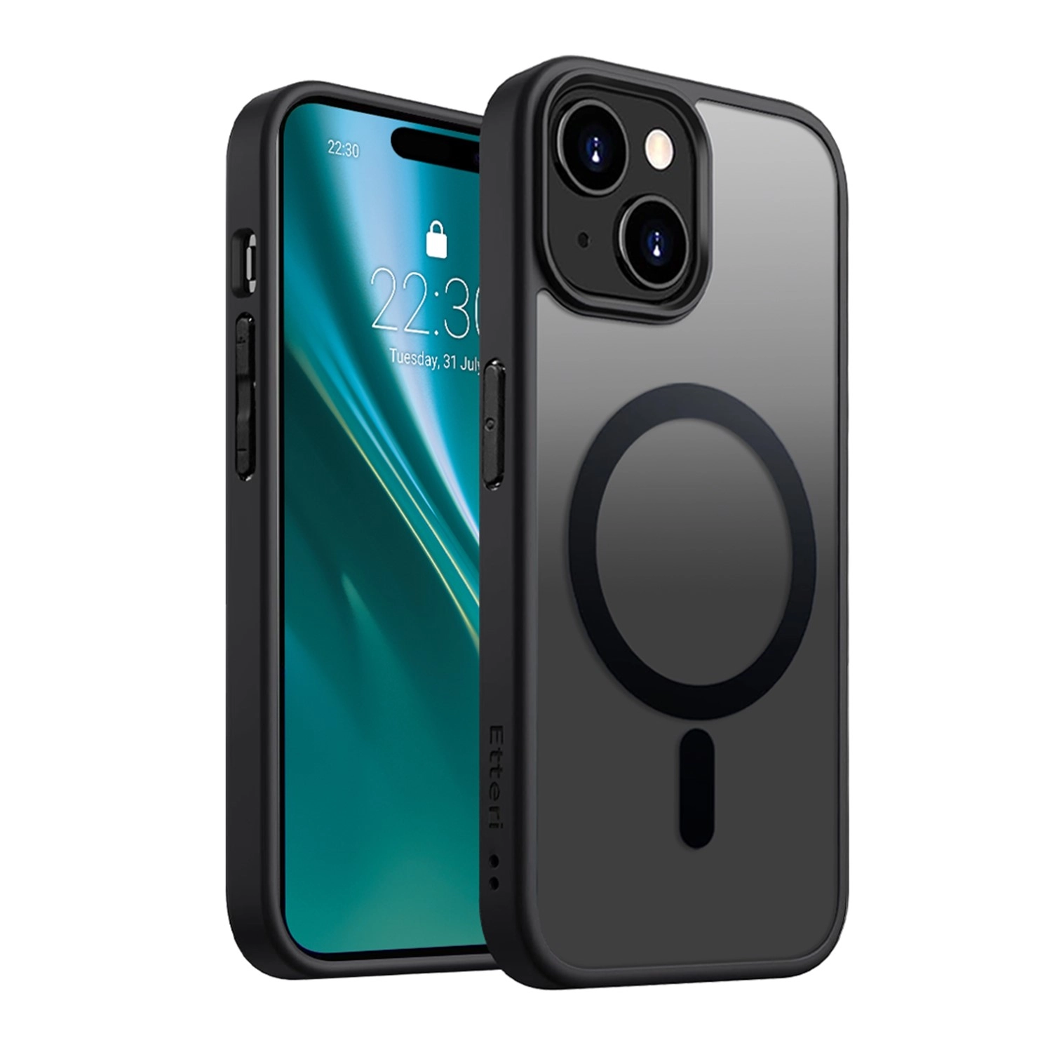 Etui Etteri Matt Mag do iPhone 15 Czarny
