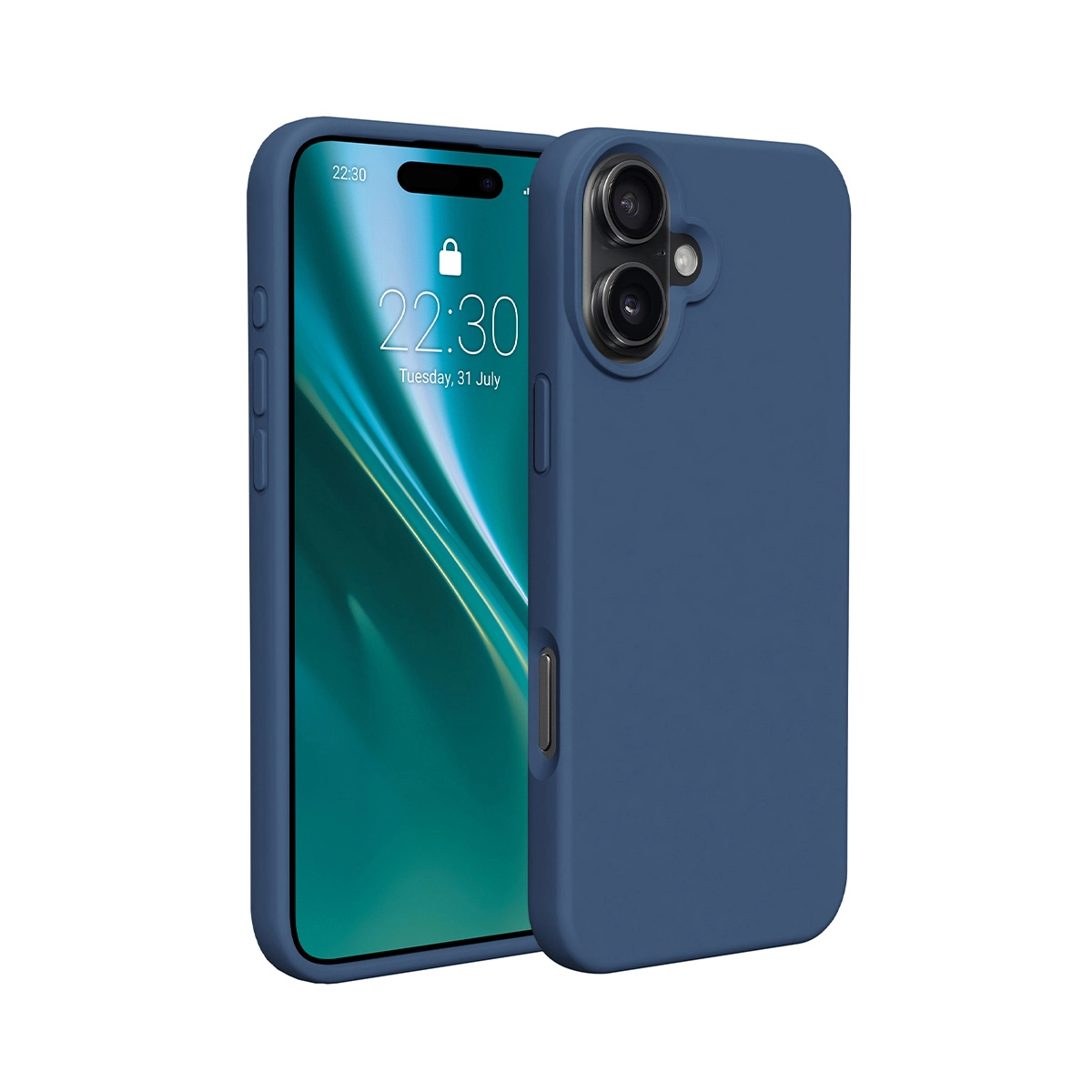 Etui Etteri Silicone Case do iPhone 16 Plus Niebieski