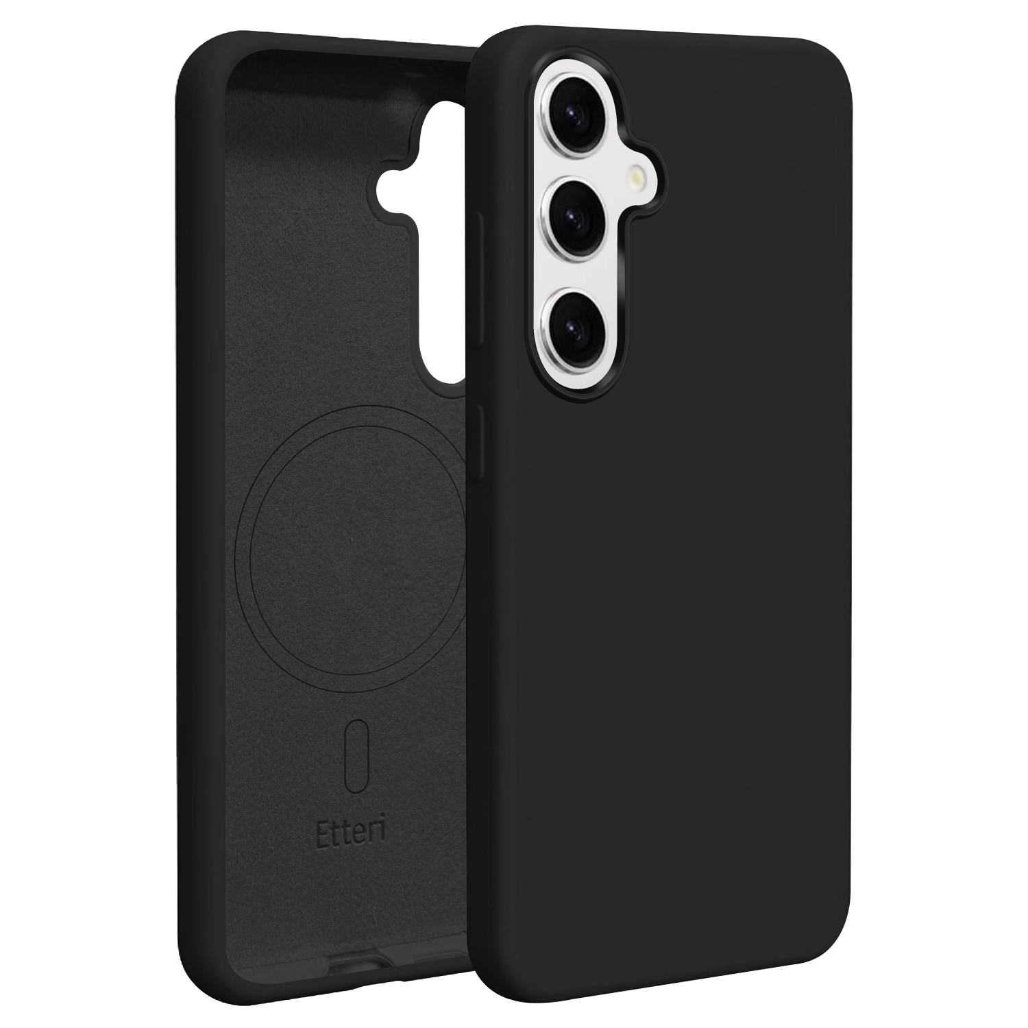 Etui Etteri Silicone Case do Galaxy S25 Plus Czarny