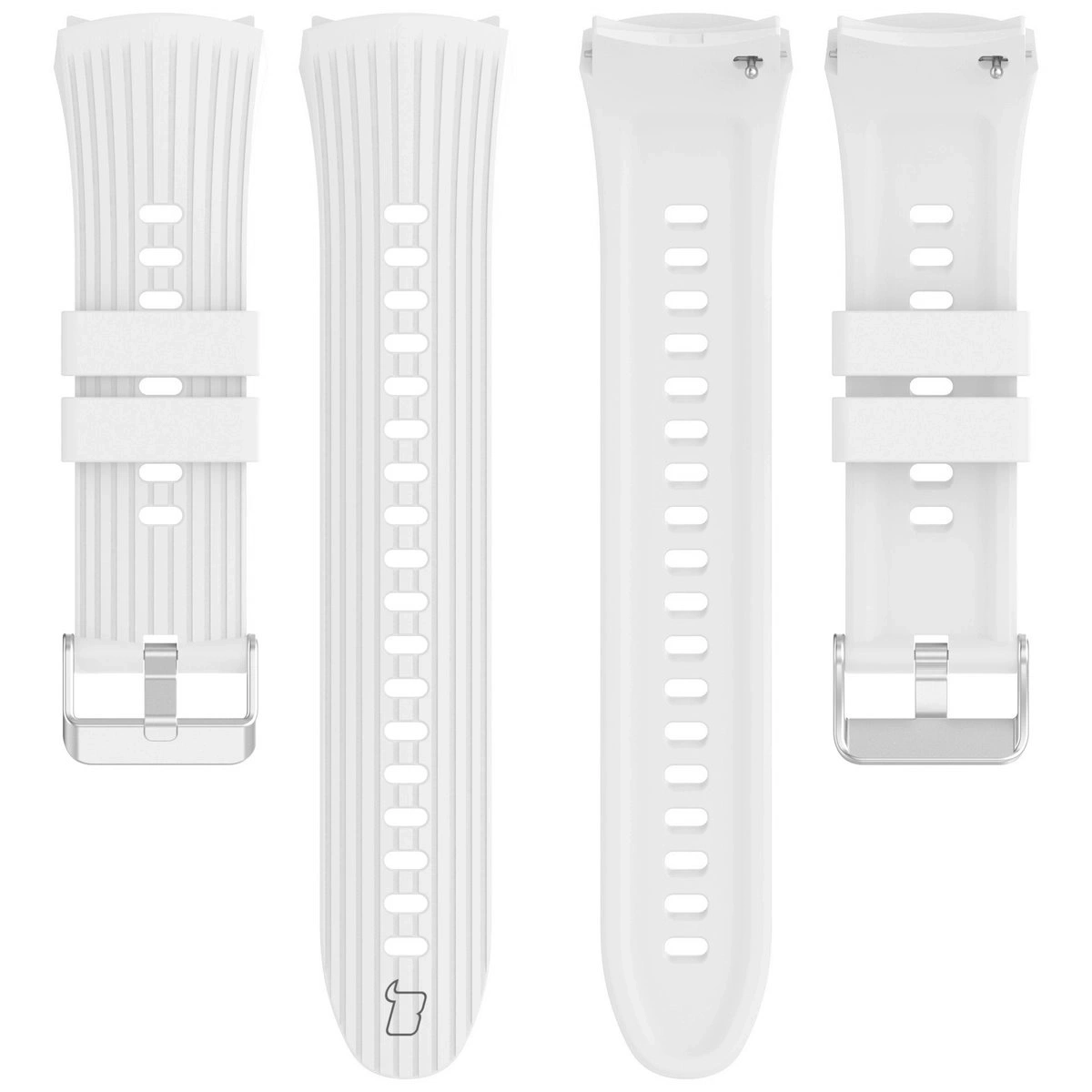 Pasek Bizon Strap Watch Silicone S do Huawei Watch 5 42mm Biały