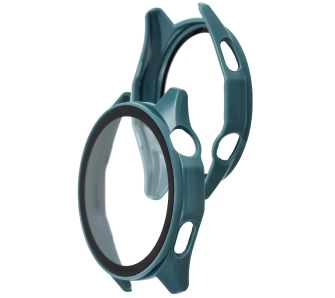 Nakładka na tarczę Bizon ze szkłem do Huawei Watch GT6 46 mm zielony