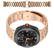 Bizon ze stali nierdzewnej Aura do Galaxy Watch 8 40/44mm Galaxy Watch 8 Classic 46mm Różowo-złoty