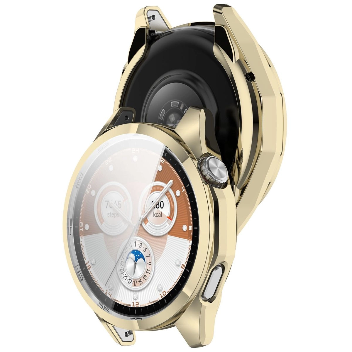 Nakładka na tarczę Bizon Felipe do Huawei Watch GT6 46 mm złoty