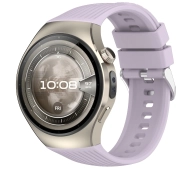 Bizon Strap Watch Silicone S do Huawei Watch 5 46 mm fioletowy