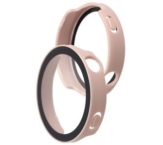 Nakładka na tarczę Bizon ze szkłem do Huawei Watch GT6 41 mm różowy