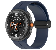 Bizon Strap Watch Silicone L do Samsung Galaxy Watch 8 40 mm / 44 mm / Samsung Galaxy Watch 8 Classic 46 mm granatowy