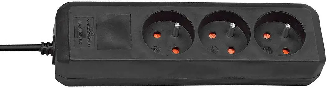 Przedłużacz Brennenstuhl Eco-Line 141193 3 gniazda 1,5m Czarny