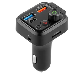 Transmiter FM Reinston TRA04 z ładowarką USB-C PD 30W USB-A QC3.0 18W