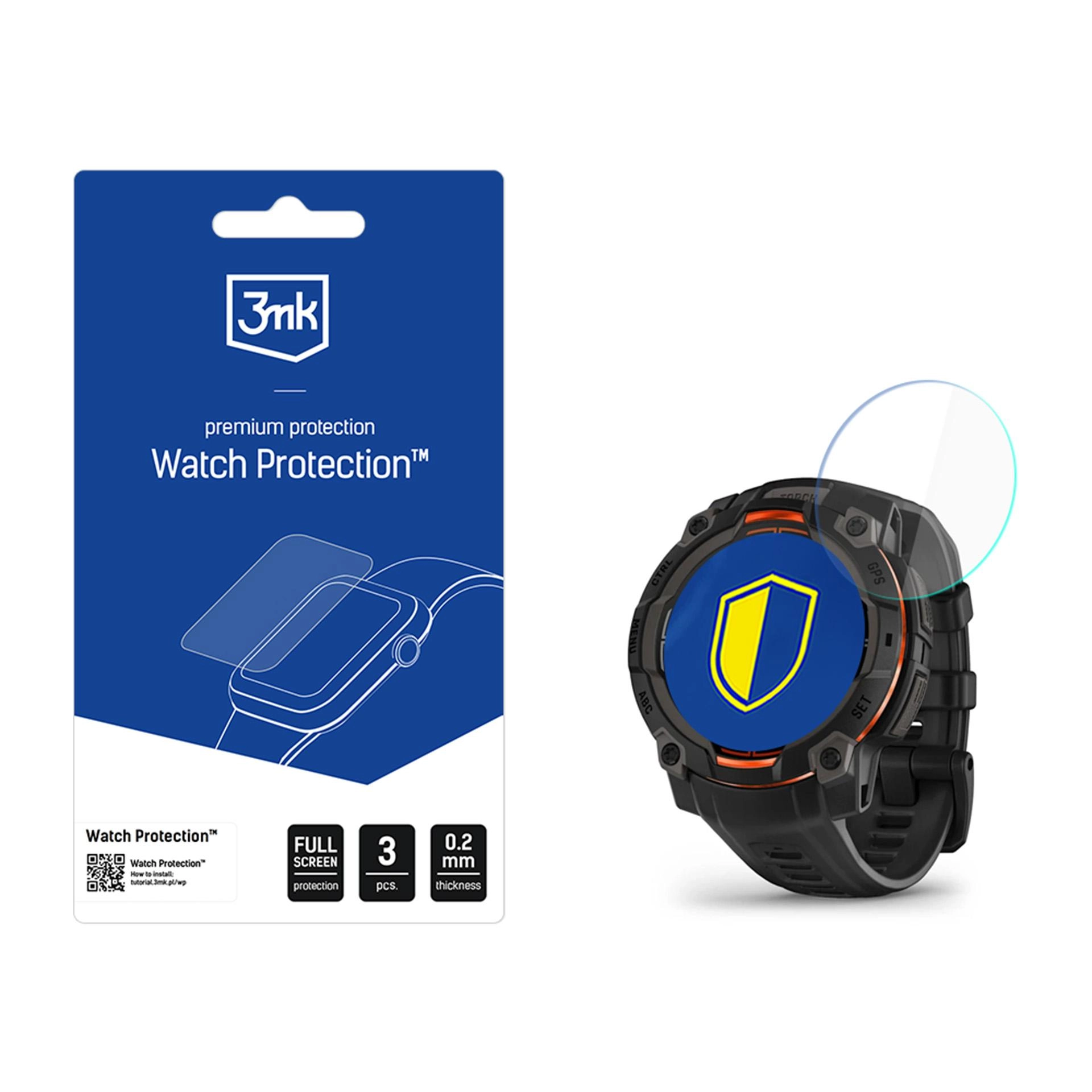 Szkło hybrydowe 3mk Watch Protection FlexibleGlass do Garmin Instinct 3 45mm