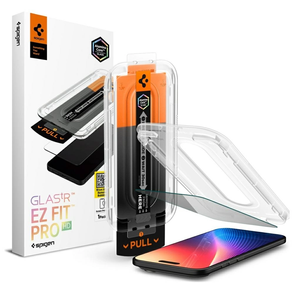 Szkło hartowane Spigen Glas.TR "EZ FIT PRO" prywatyzujące do iPhone Air