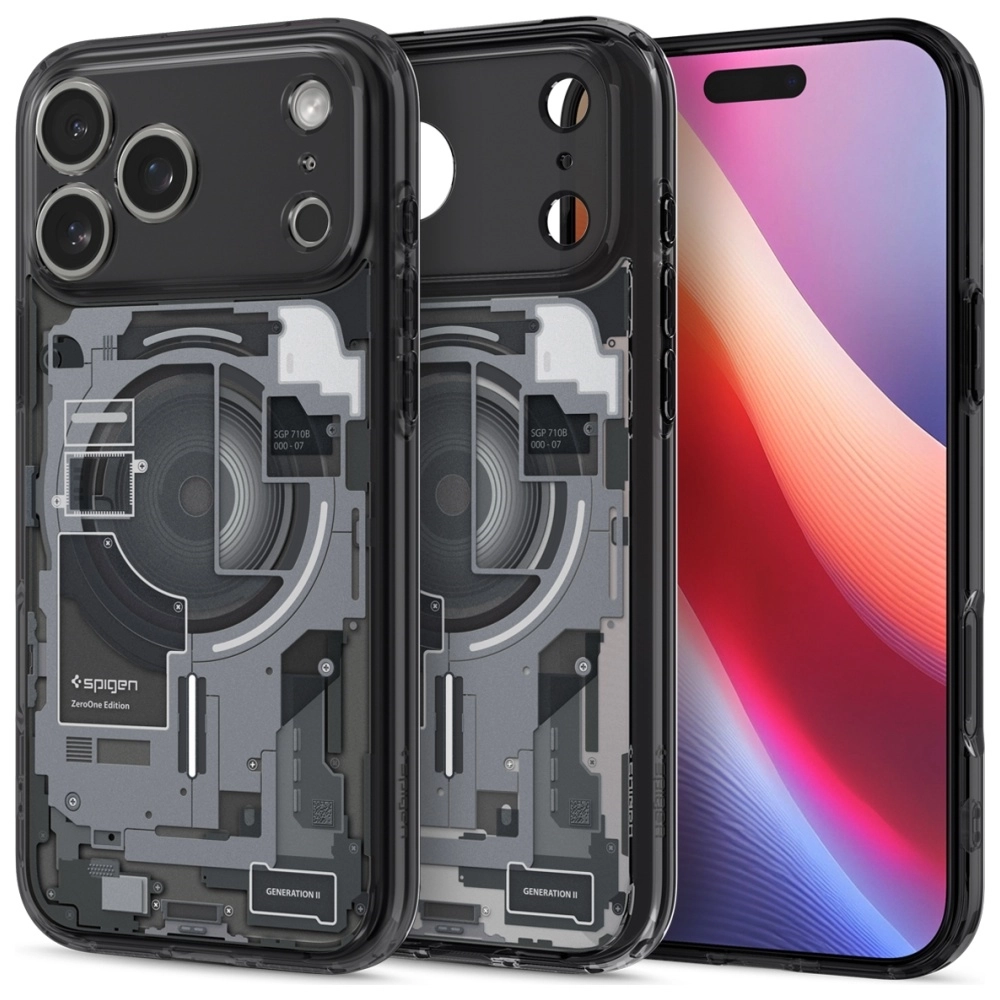 Etui Spigen Ultra Hybrid Mag MagSafe do iPhone 17 Pro zero one czarny