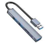 Orico AH-A12F-GY-BP 3xUSB-A 5Gbps microSD Szary