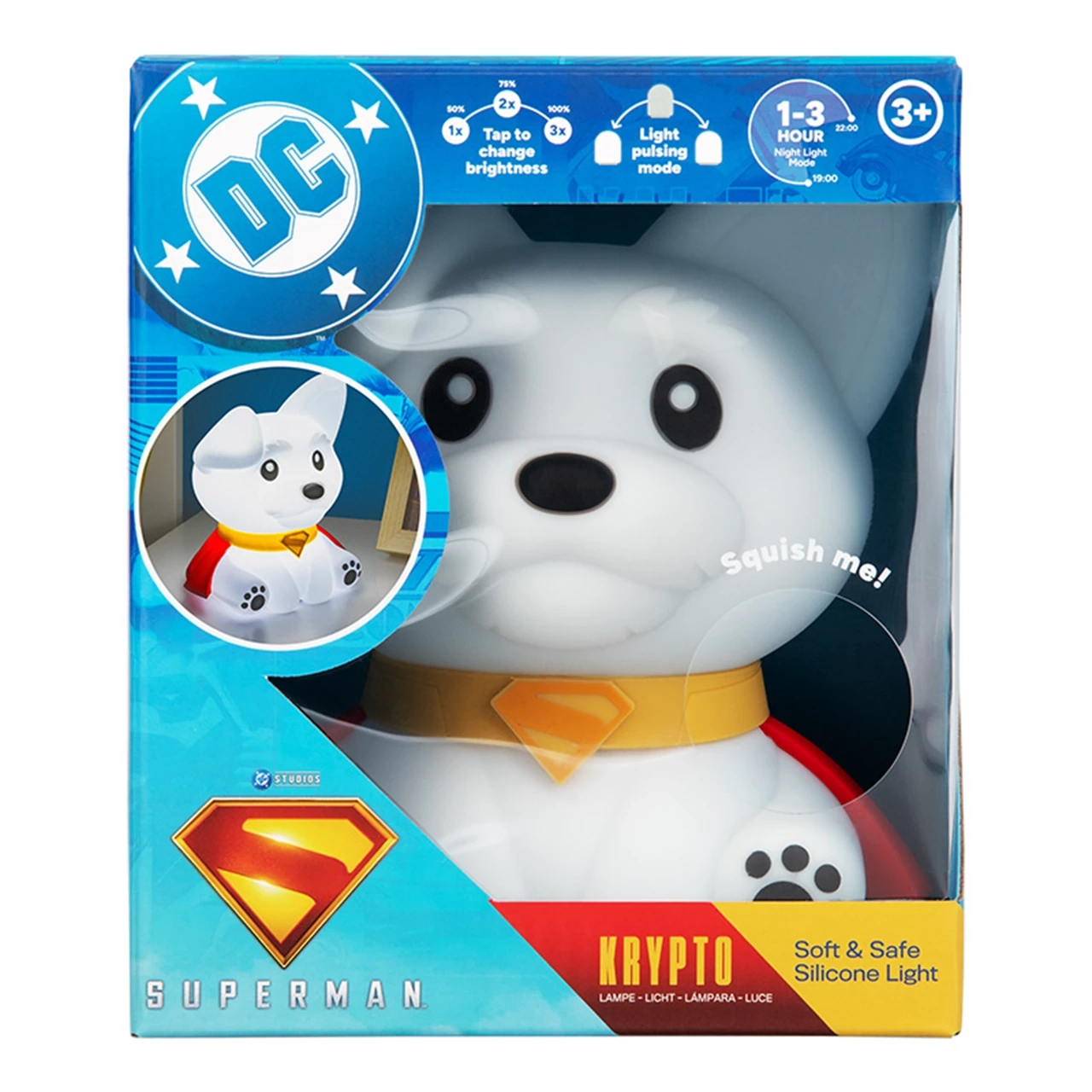 Lampka Paladone Squishy Glo Silicone Light Superman Krypto