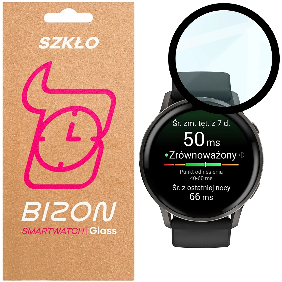 Szkło hybrydowe Bizon Edge Hybrid do Garmin Venu 4 45mm