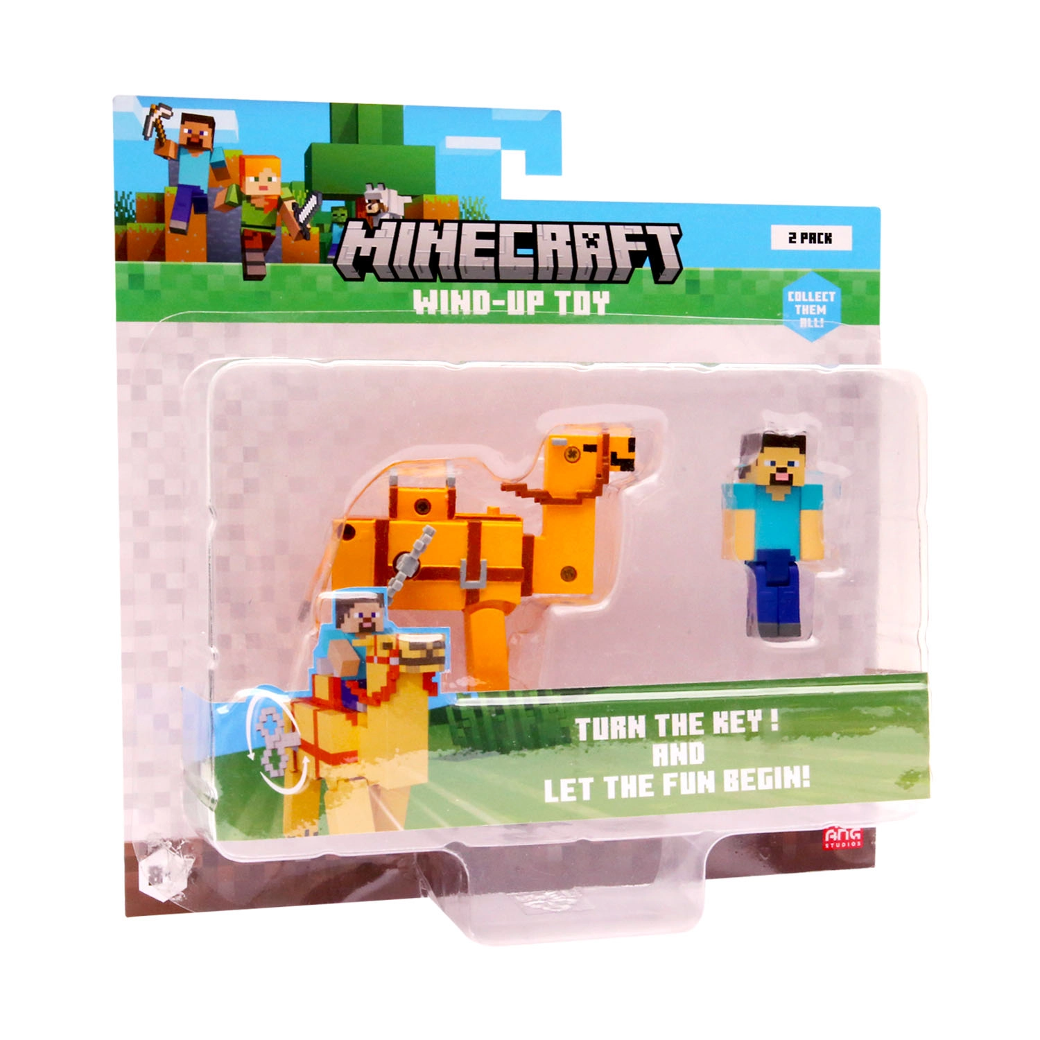 Figurka PMI Kids World Minecraft Wind-Up Toy Steve Camel