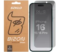 Bizon prywatyzujące Clear Shadow Duo do iPhone 15 / 15 Pro / 16