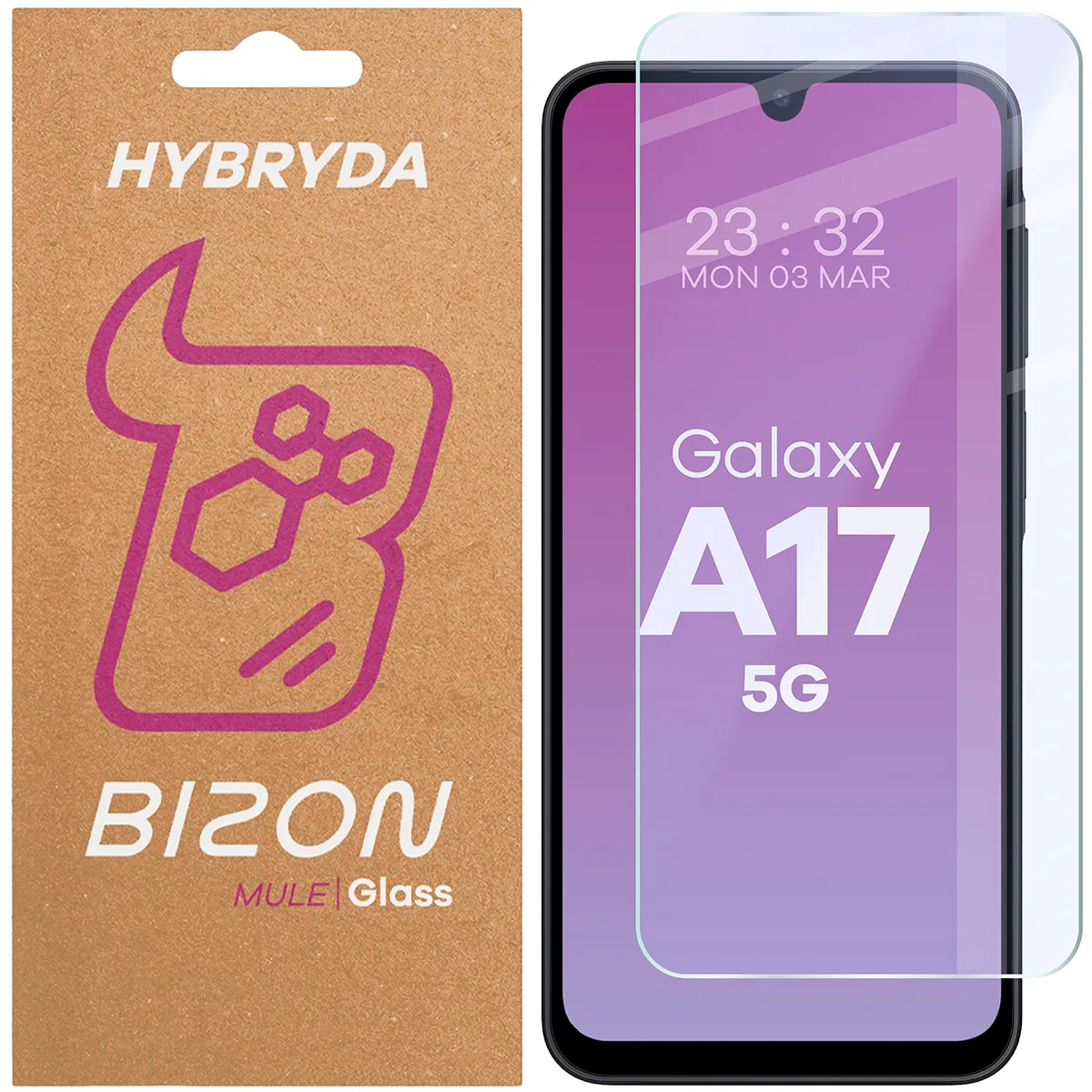 Szkło hybrydowe Bizon Elastyczne Mule do Samsung Galaxy A17 5G