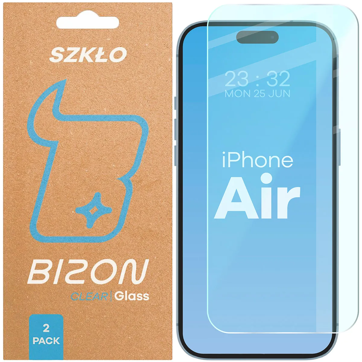 Szkło hartowane Bizon Clear Duo do iPhone Air