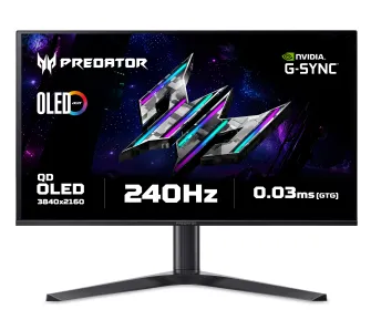 Monitor Acer Predator X27X1bmiippruzx 26,5" 4K QD-OLED 240Hz 0,03ms Gamingowy