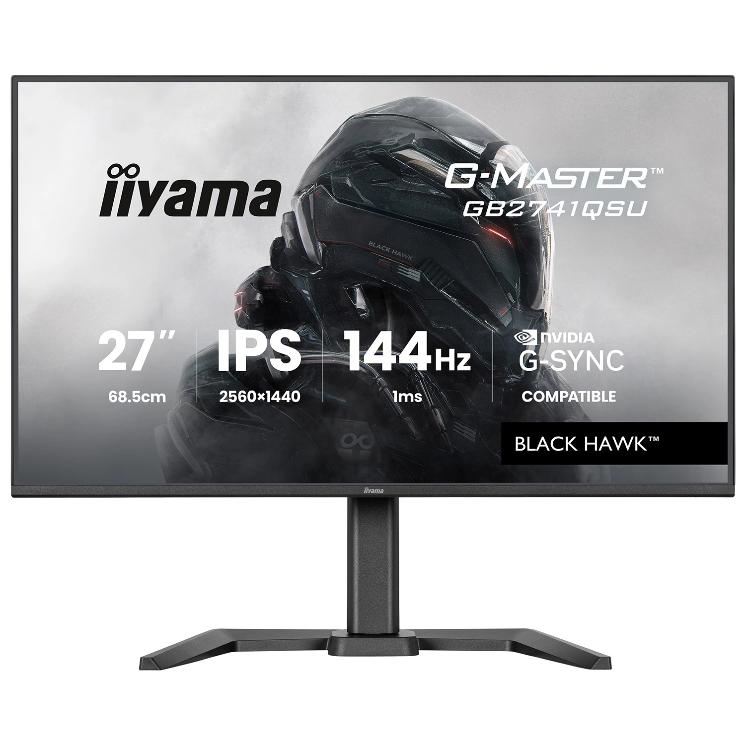 Monitor iiyama G-Master Black Hawk GB2741QSU-B1 27" 2K  IPS 144Hz 1ms MPRT Gamingowy