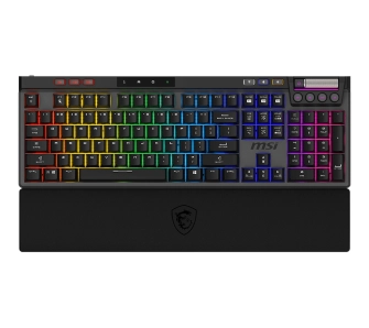 Klawiatura mechaniczna MSI Strike Pro W Silent Kailh Midnight Pro Silent Tactile Czarny