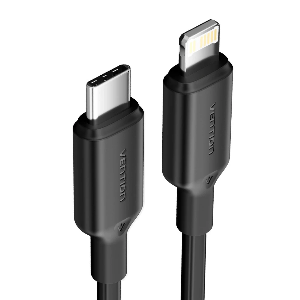 Kabel Vention USB-C do Lightning 3A 1m Czarny