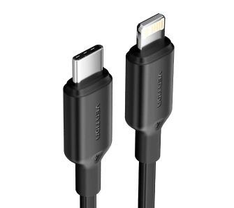 Kabel Vention USB-C do Lightning 3A 1m Czarny