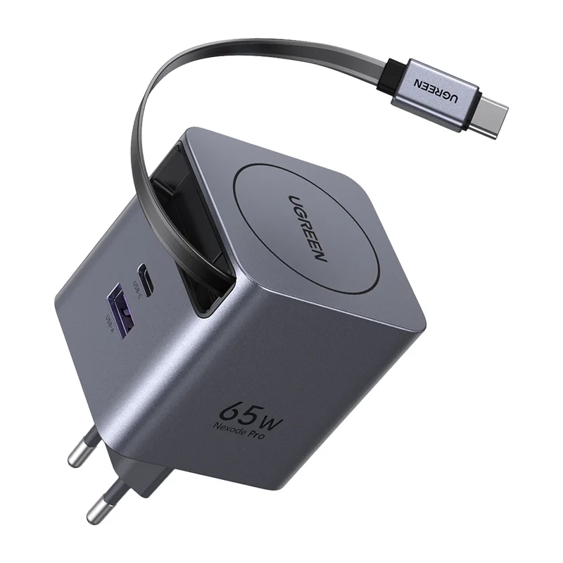 Ładowarka sieciowa UGREEN X615 GaN USB-C USB-A 65W Szary