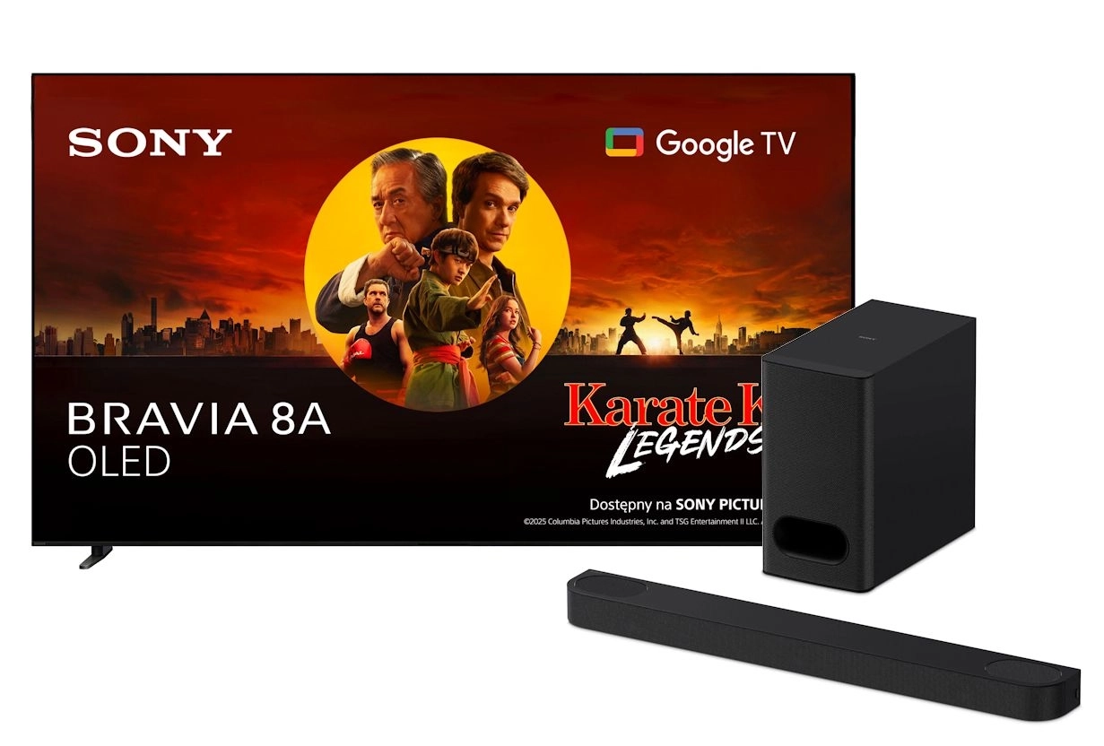 Telewizor Sony BRAVIA 8A K-77XR8A 77" 4K OLED 120Hz Google TV Dolby Vision Dolby Atmos DTS-X HDMI 2.1 + Soundbar Theater Bar 6