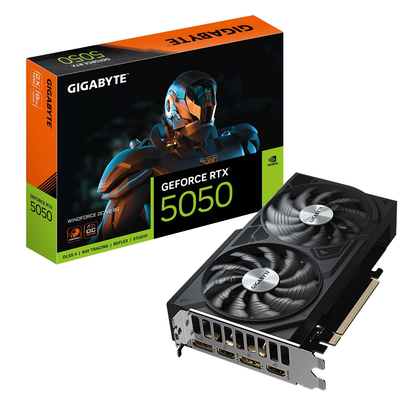 Karta graficzna Gigabyte GeForce RTX 5050 WINDFORCE OC V2 8GB GDDR6 128bit DLSS 4