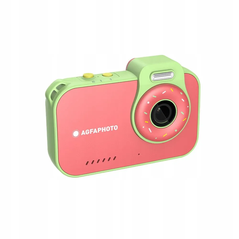 Aparat AgfaPhoto Realikids Cam 2 ARKCW2RD Malinowo-seledynowy