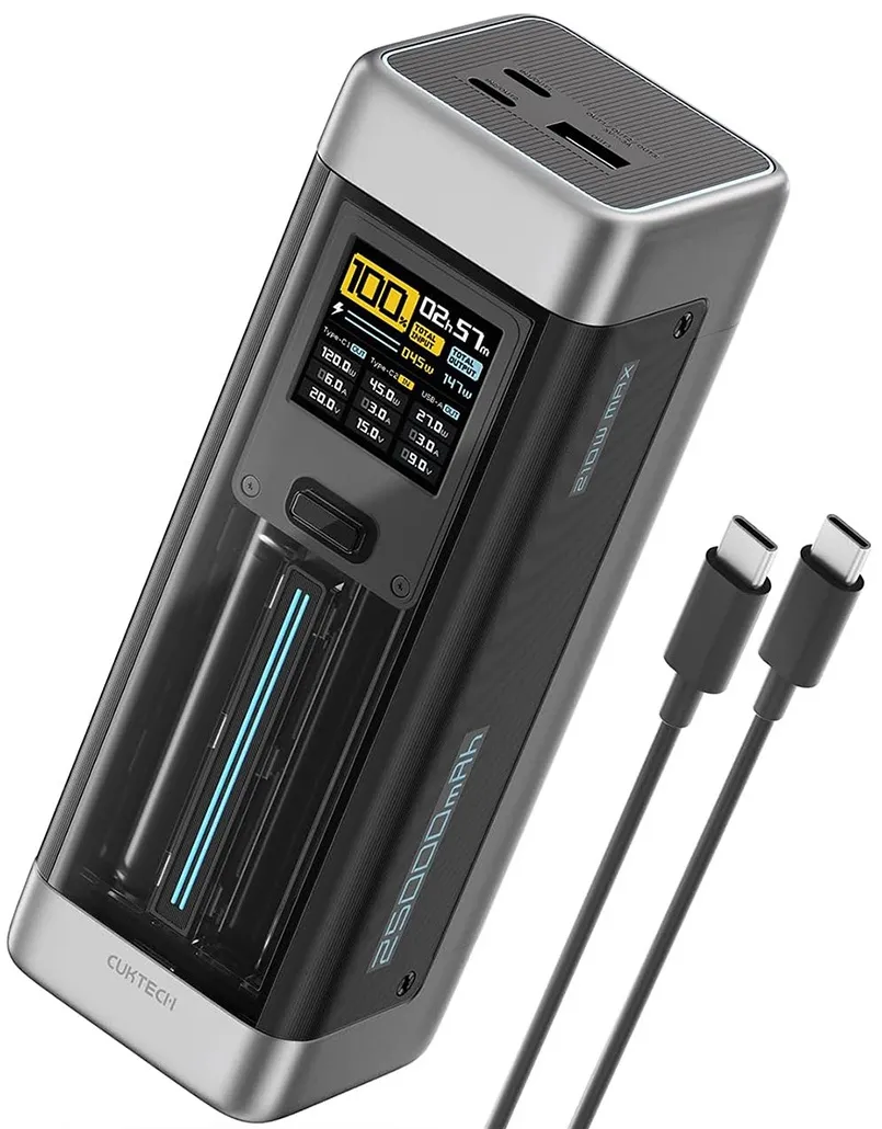 Powerbank Cuktech CUK00P23GLBK 25000mAh PD 210W Czarny