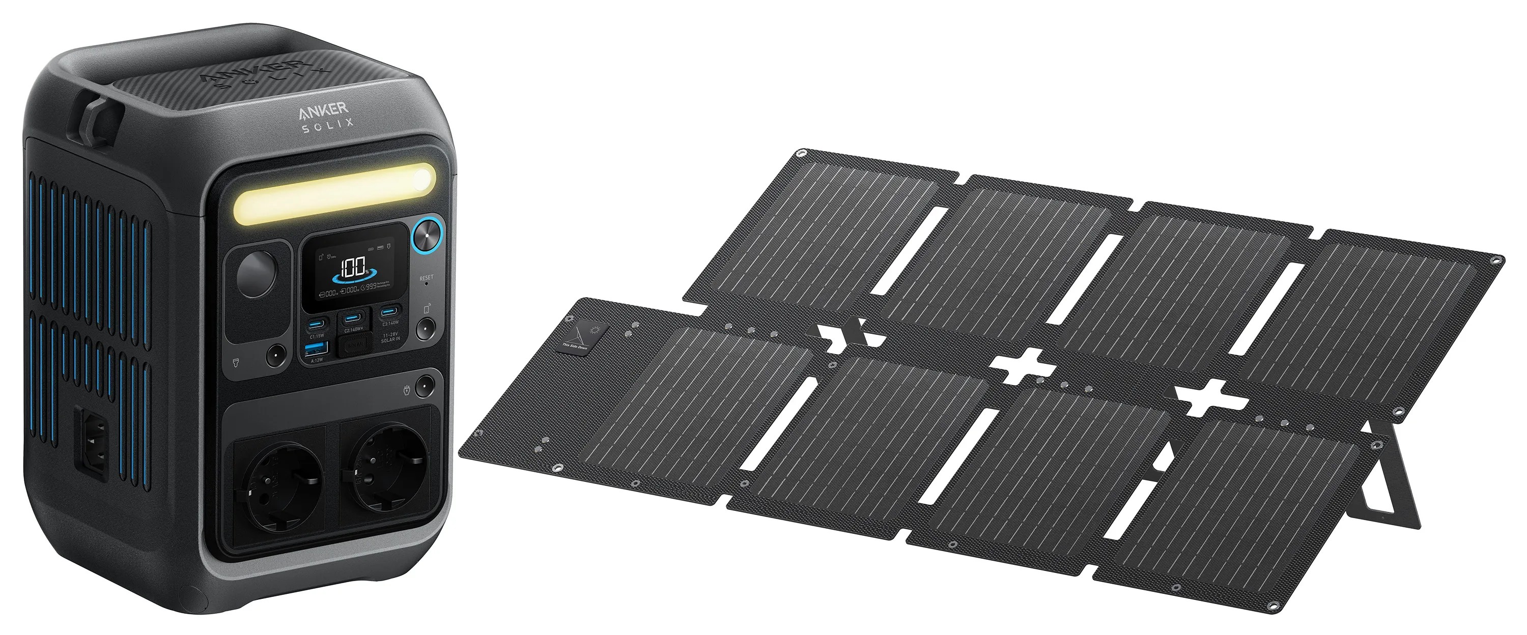 Stacja zasilania Anker Solix C300X + Panel solarny 60W