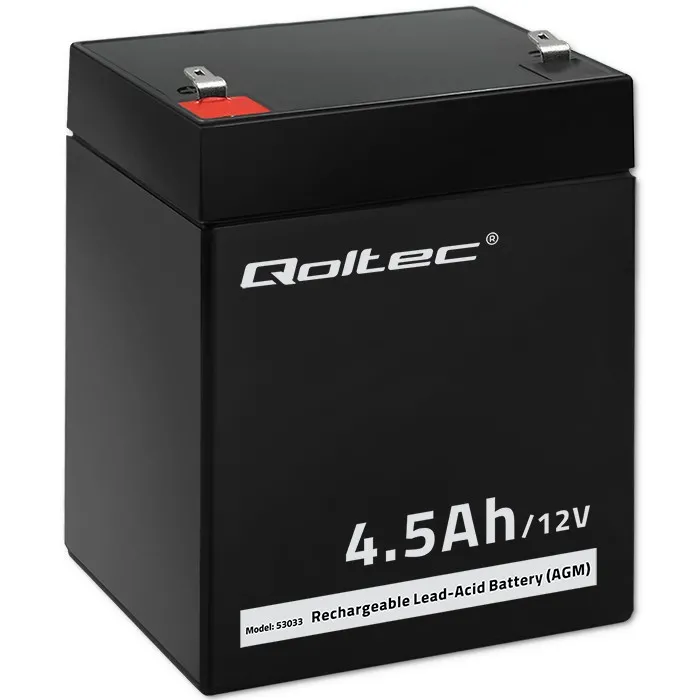 Akumulator Qoltec 53033 AGM 12V 4.5Ah