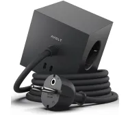 Avolt 3 gniazda 2x USB-C 1,8m Czarny