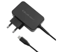 Qoltec 52386 Power Pro GaN USB-C 65W Czarny