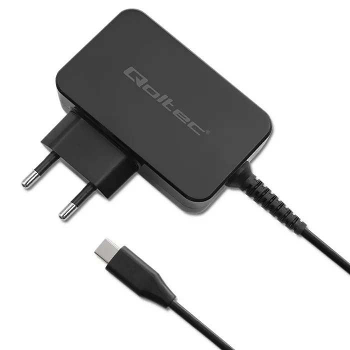 Ładowarka sieciowa Qoltec 52386 Power Pro GaN USB-C 65W Czarny