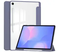 Bizon Case Tab Clear Matt z klapką do Samsung Galaxy Tab S10 FE Plus Lawendowy