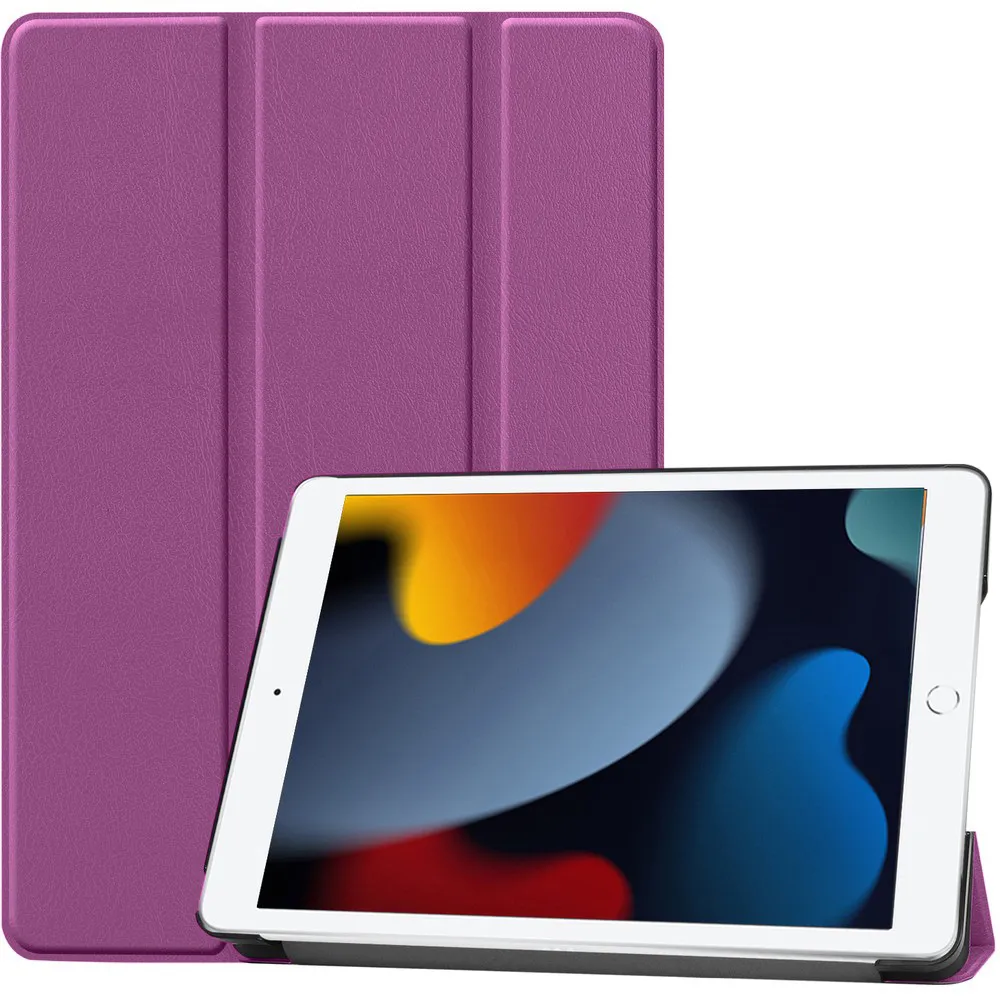 Etui na tablet Bizon Case Tab Croc z klapką do iPad 9/8/710.2 2021/2020/2019 Ciemnofioletowy