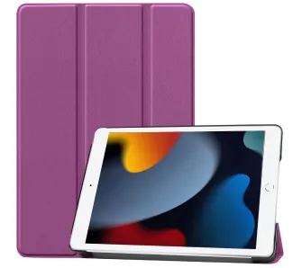 Etui na tablet Bizon Case Tab Croc z klapką do iPad 9/8/710.2 2021/2020/2019 Ciemnofioletowy